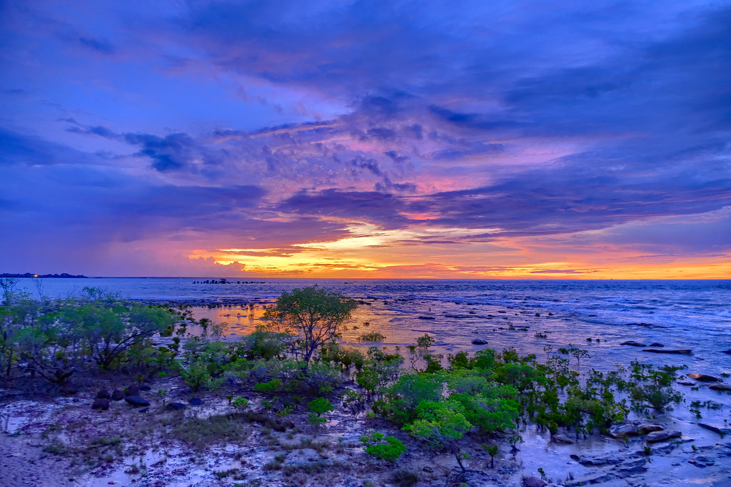 Twilight storm over Bynoe Harbour, Darwin Region, Northern Territory
