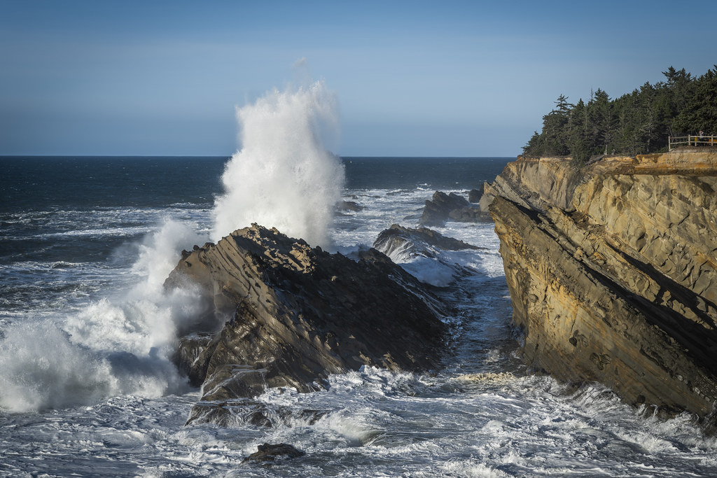 Big Waves Shore Acres Coos Bay Oregon Ocean Art Seascape Fine Art Landscape Photography Fuji
