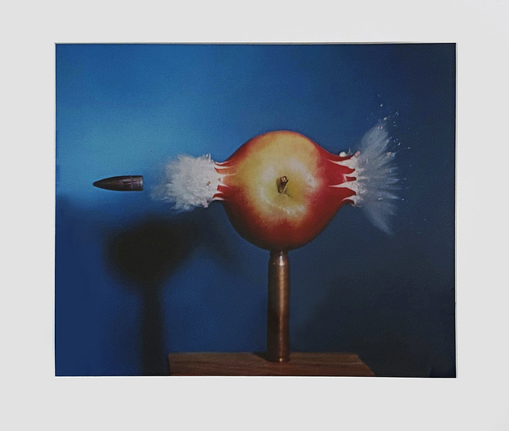 Harold Edgerton Bullet and Apple, 1960. Dye transfer print… Flickr