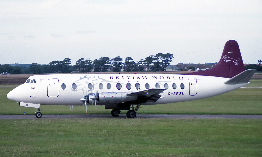 Vickers 836 Viscount GBFZL [435] Prestwick, 1994 Simon Brooke Flickr