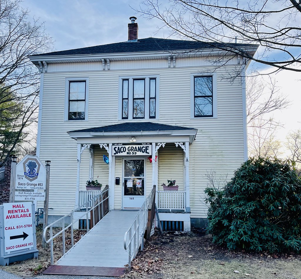 Saco Grange Hall. 168 North Street. Saco, Maine. Built in … Flickr
