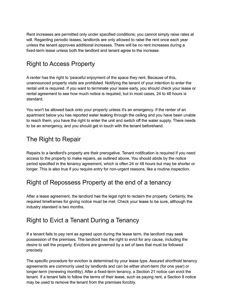 Rights That You Have As A Landlord Landlords in UK also ha… Flickr