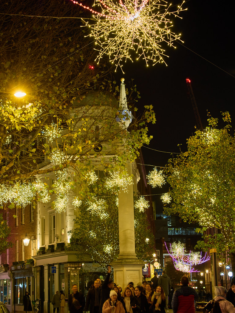 Seven Dials Christmas lights By night James Petts Flickr