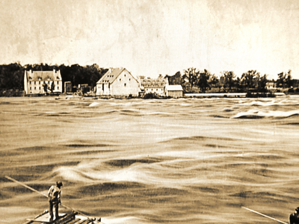 Depuis Montréal / Sault au Récollet, 1866. Moulin du Crochet sur l'île
