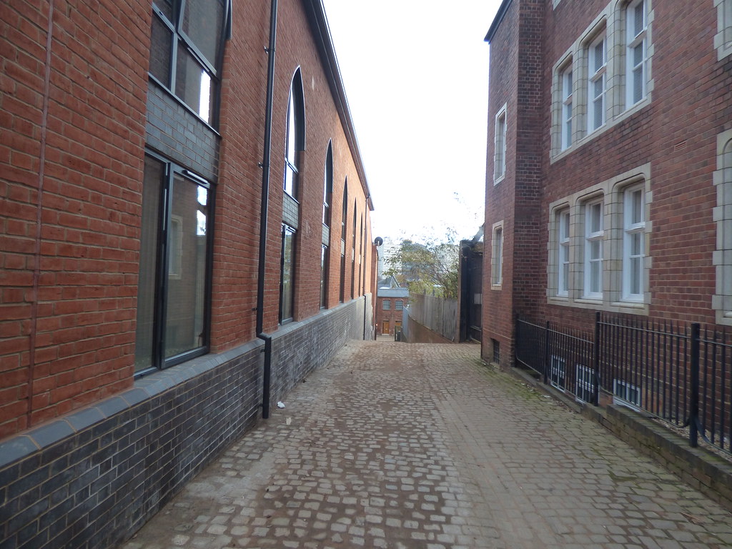 Cobbled path from Legge Lane to Camden Drive in the Jewellery Quarter