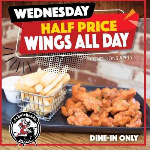 Wednsday Half Price Wings All Day Half price wings Wednesd… Flickr