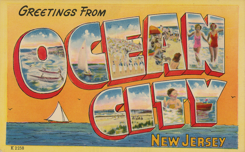 Greetings from Ocean City, New Jersey Large Letter Postc… Flickr