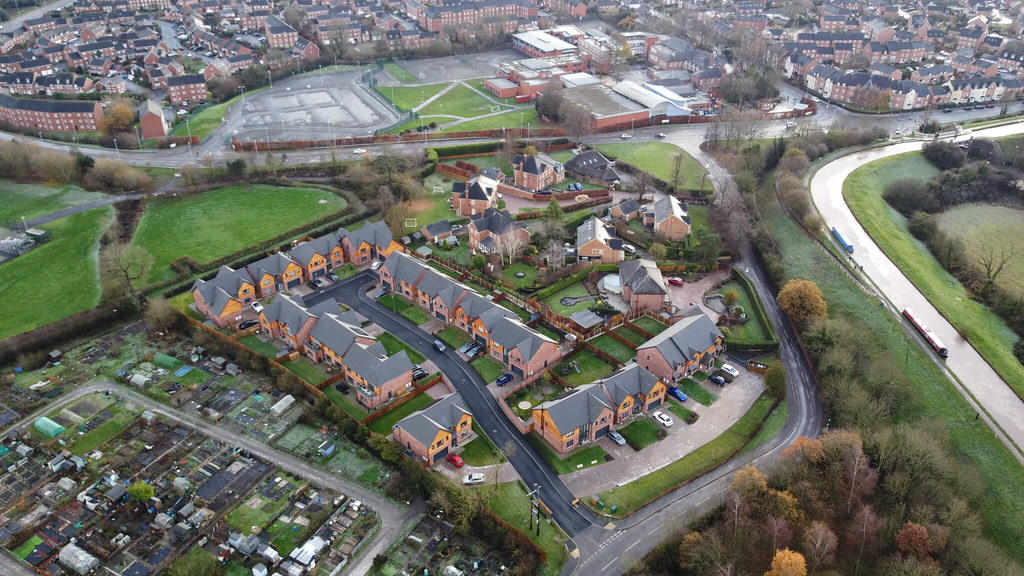 Aerial view of Waterway Close in Nantwich jonotennis Flickr