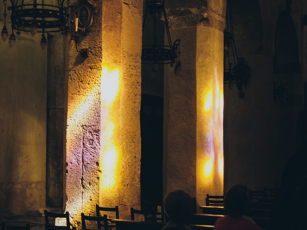 Stained Glass Glow Interior of the Cathedral of Syracuse Casey
