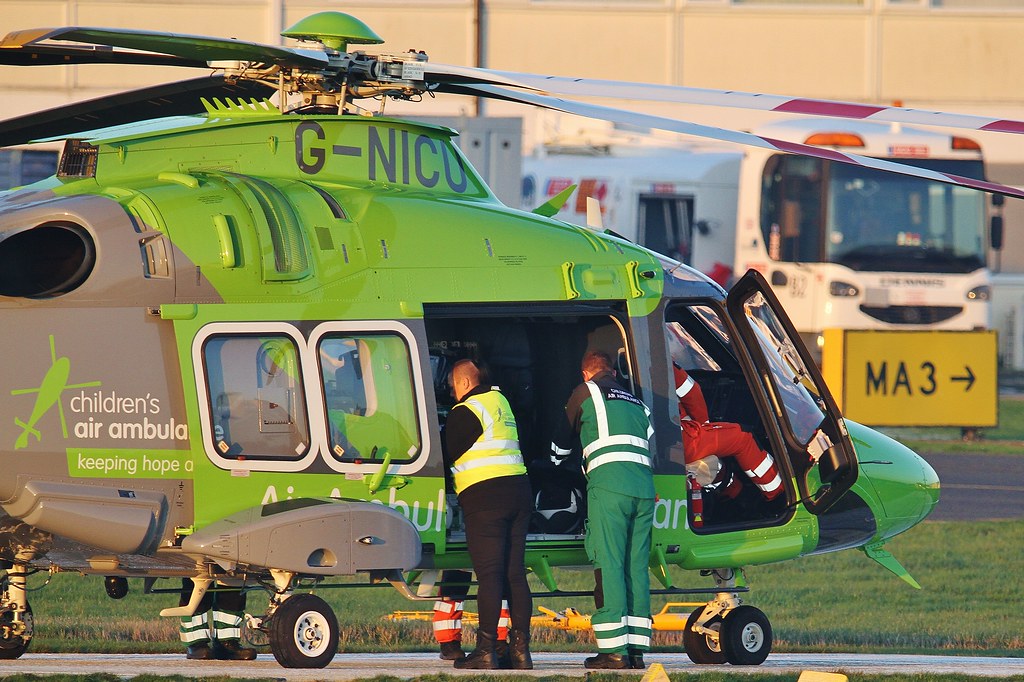 Children’s Air Ambulance crew prep Leonardo Spa. AW169 GN… Flickr
