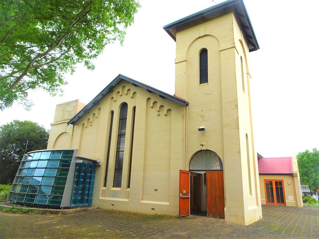 Penola. The Catholic Church built in 1924 with the glass c… Flickr