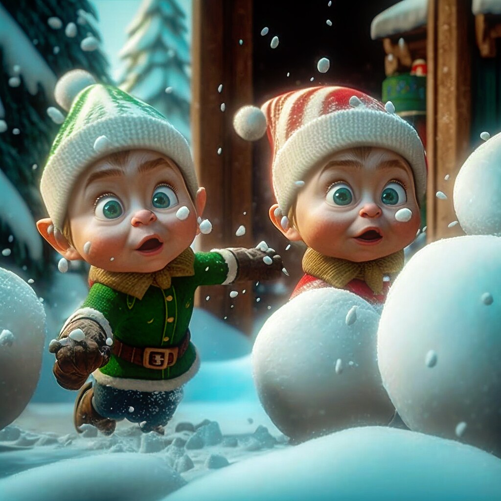 Snowballs!!! Created using Midjourney AI Downloadable on A… Flickr