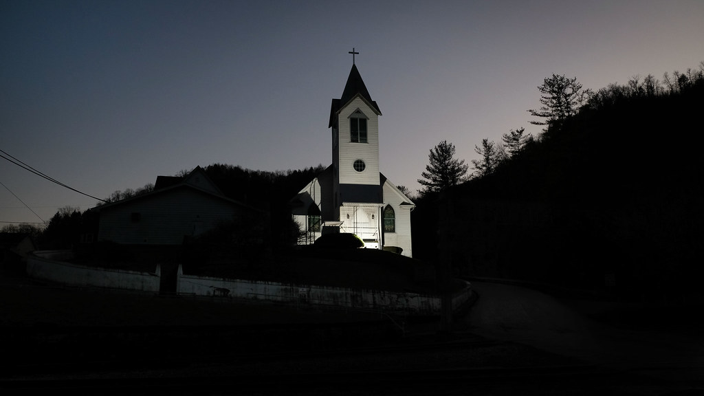 Gary WV testing flash on the Catholic church. it really ne… Flickr