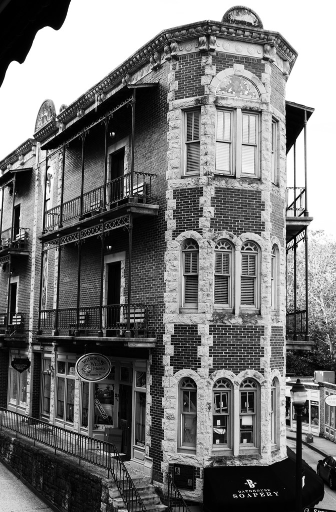 Flat Iron Flats Revisited, B&W Eureka Springs, Arkansas Flickr