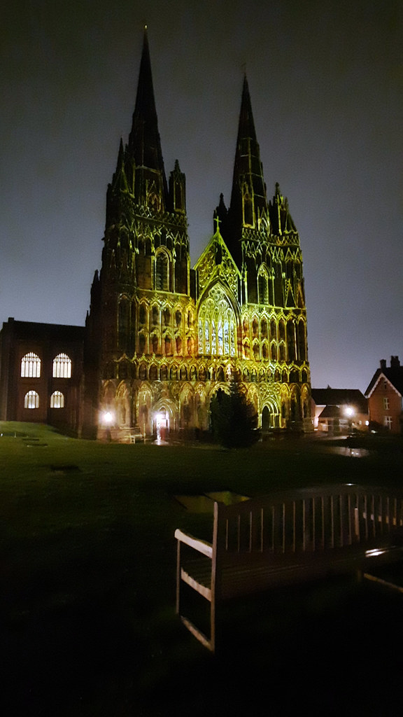 Lichfield Cathedral Christmas Lights and Trees (11) Flickr