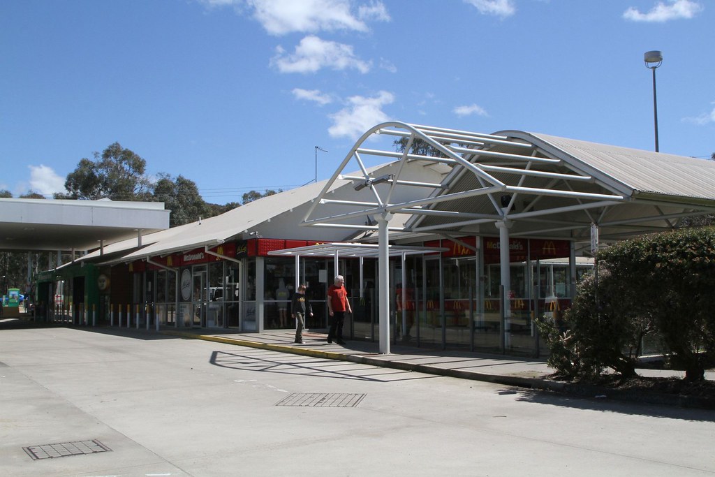 McDonalds restaurant attached to the BP service station at the Glenrowan Service Centre on the