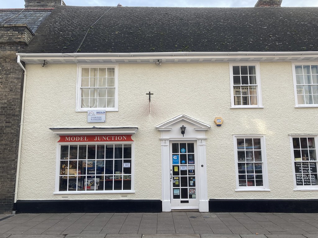 The old model railway shop ,Bury St Edmund’s today . Flickr