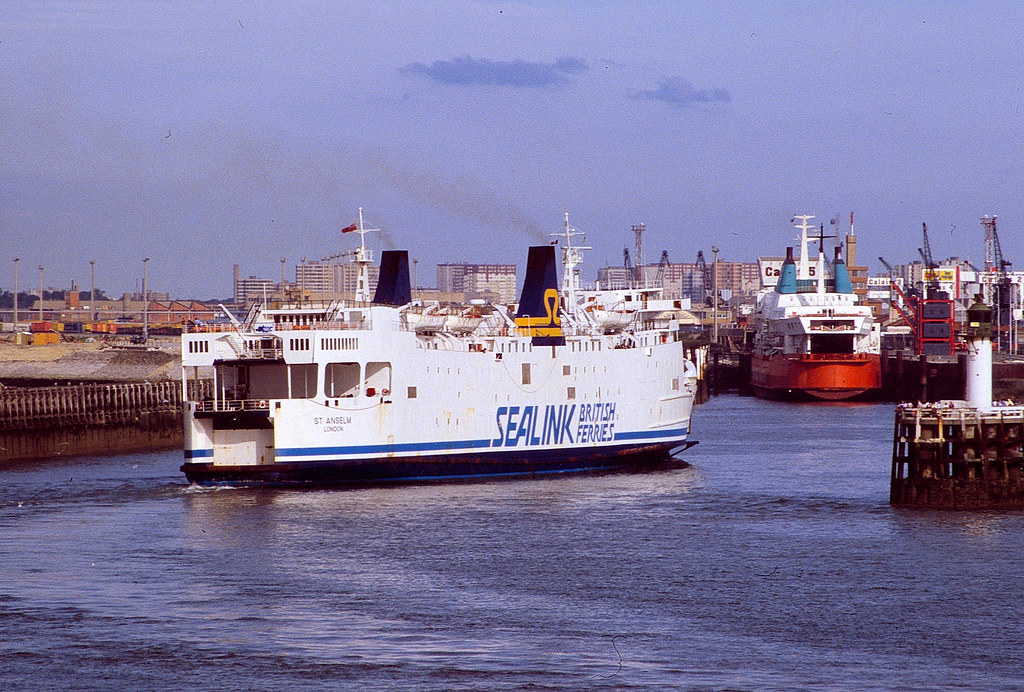 Sealink British Ferries vehicle ferry "St Anselm" Calais (… Flickr