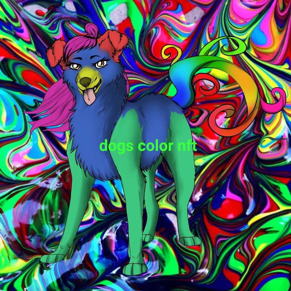 636 , DOGS COLOR NFT , Colored doggy , Colored guard dog … Flickr