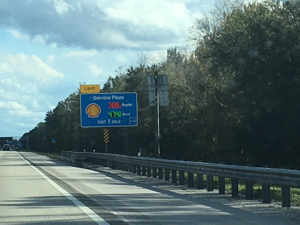 Gas prices shown in advance, Florida's Turnpike The day th… Flickr