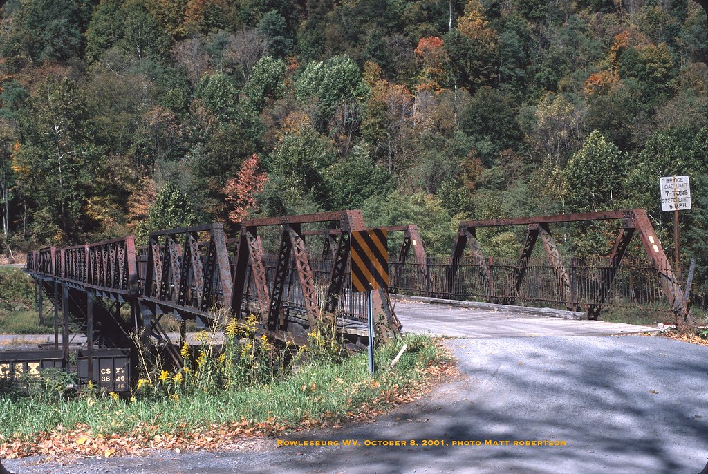 Rowlesburg, WV, October 8, 2001 The old iron road bridge a… Flickr