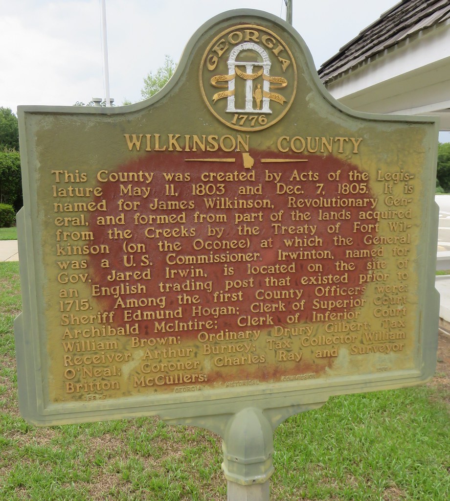 Wilkinson County Marker (Irwinton, As seen from t… Flickr