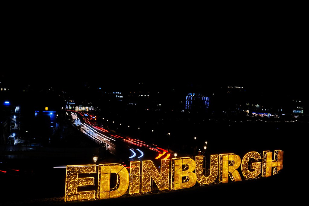 Edinburgh Christmas lights Mike H Flickr