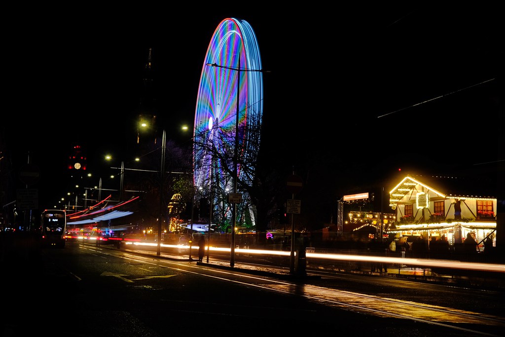 Edinburgh Christmas lights Mike H Flickr