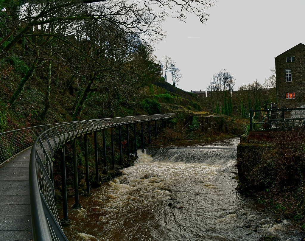 New Mills Millennium Bridge, Derbyshire Nearly 100 feet be… Flickr