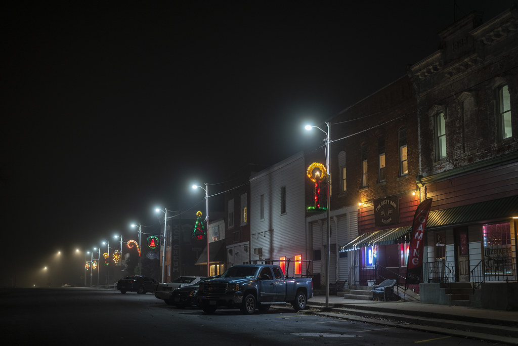 Lostant in the Fog Lostant Illinois (population 423) Jim Hill Flickr