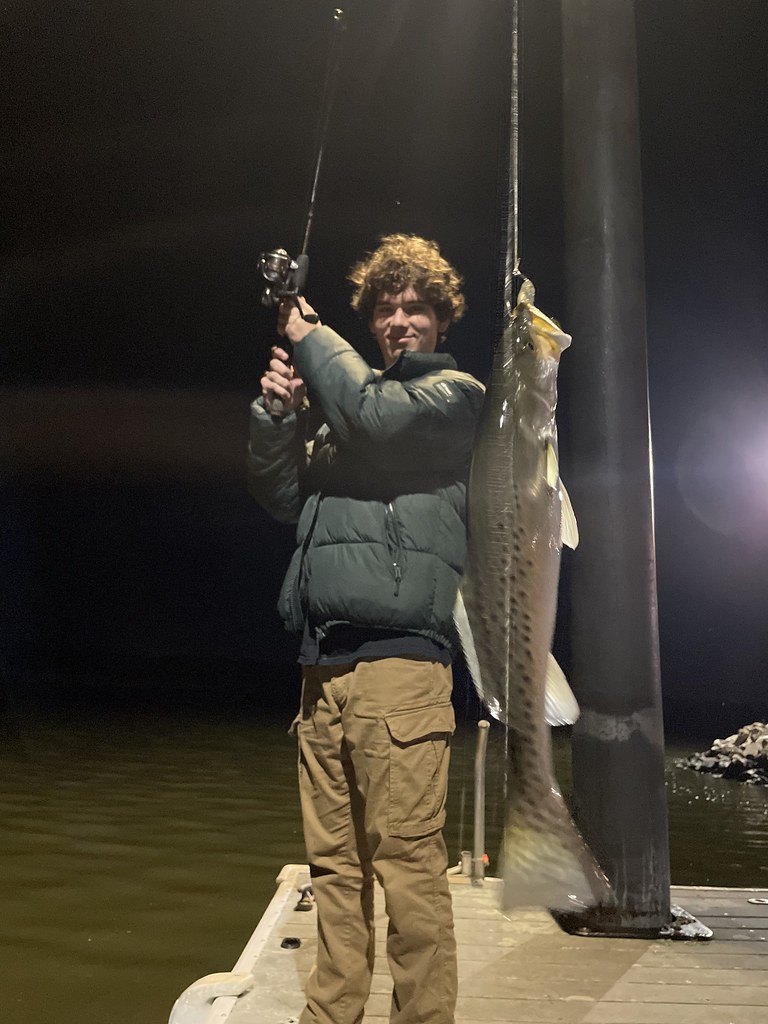 River Dock Fishing Ryan and Christopher fishing at the doc… Lavaca