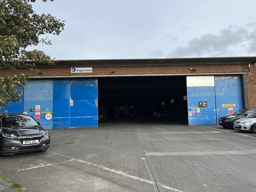 THE FRONT OF CHICHESTER BUS GARAGE THE SOUTH COAST BUS SPOTTER 2023