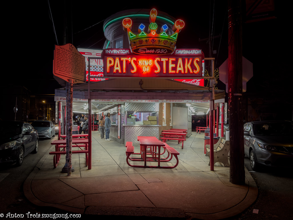 Pat's Steaks The first Cheesesteak place in Philadelphia, … Flickr