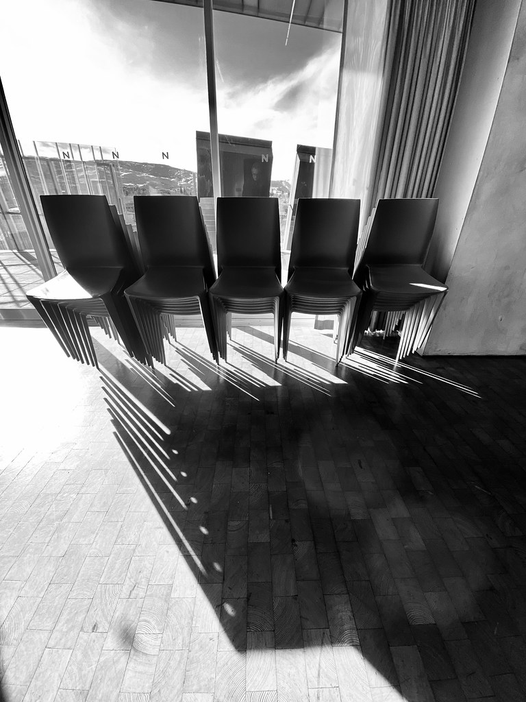 Stacked chairs / Nevada Museum of Art James Simpson Flickr