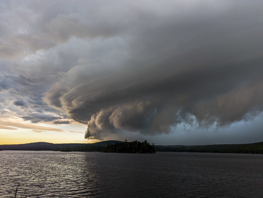 Severe Thunderstorm over Skiff Lake, NB David Robins Flickr