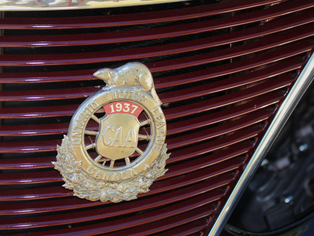 Ontario Motor League CAA 1937 badge Canadian Richard Spiegelman