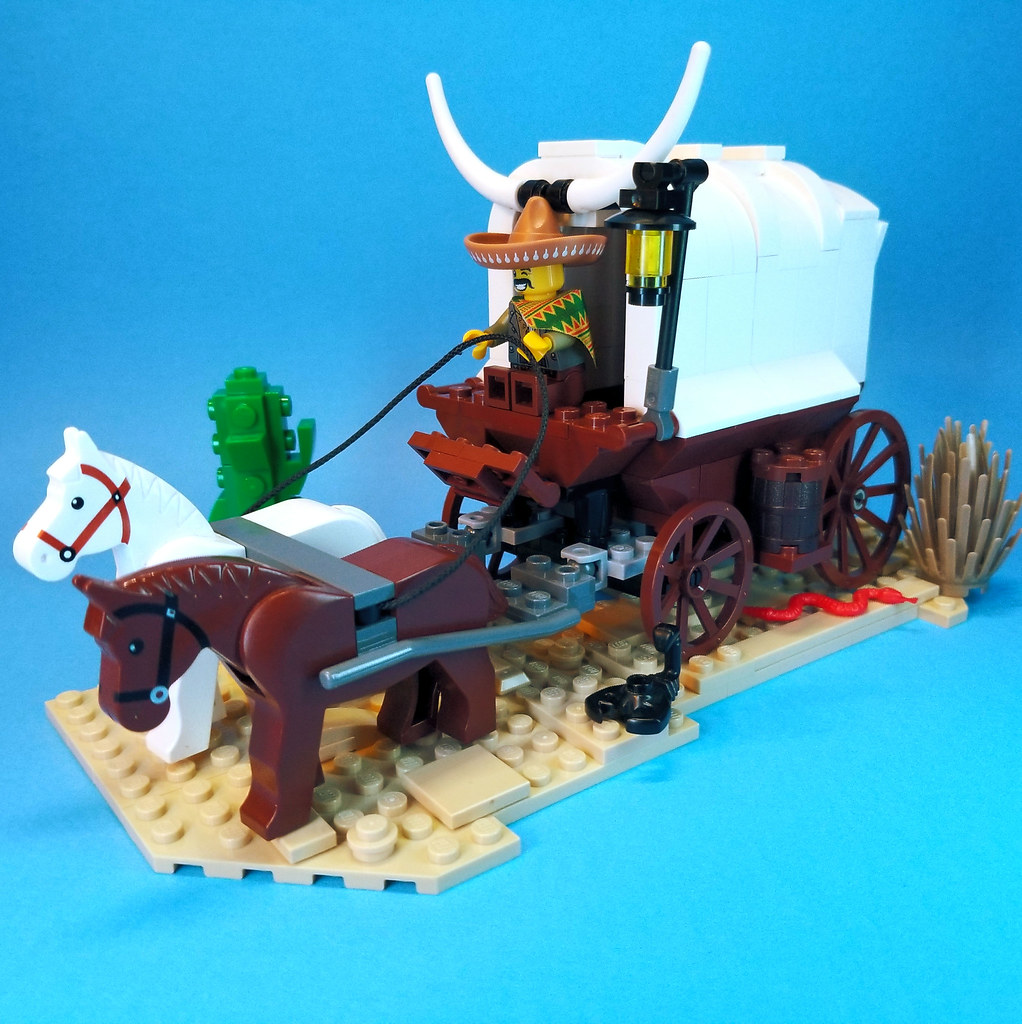 Covered Wagon MOC (wagon 2.0) Virtigogh Flickr
