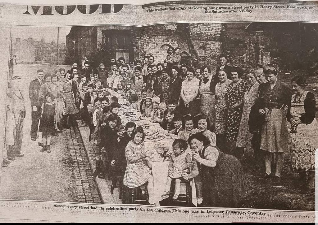 VE Day Party 1945 Leicester Causeway Hillfields History Group
