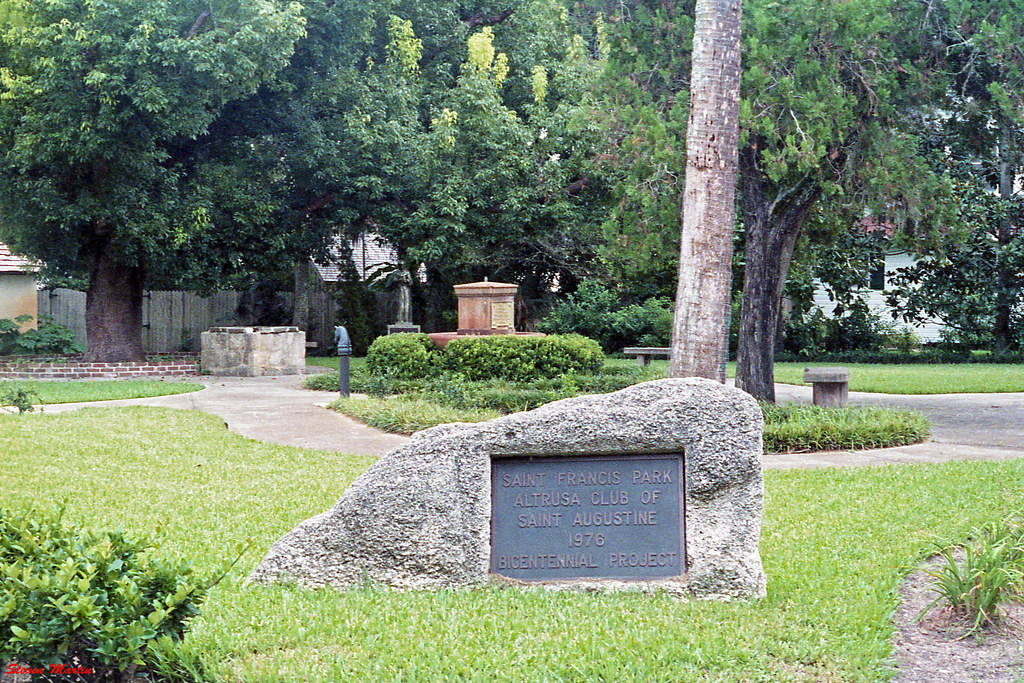 St Francis Park, St. Augustine, 1986 a photo on Flickriver