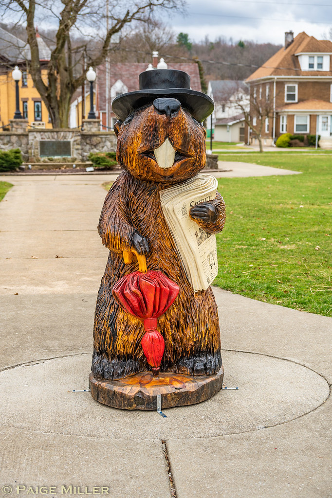 Punxsutawney, PA Groundhog statues Paige Miller Flickr