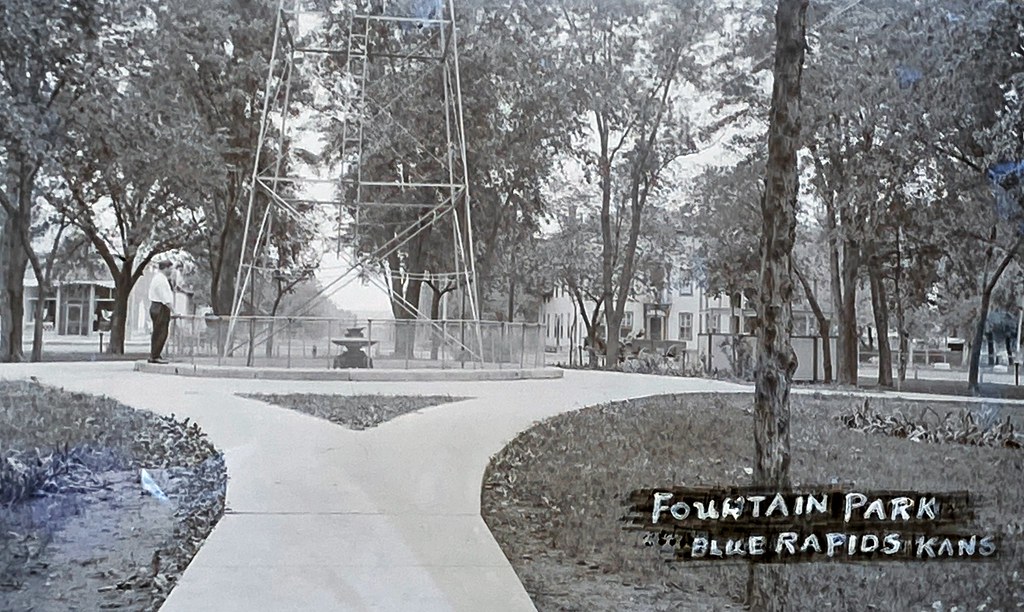 Fountain Park, Blue Rapids, Kansas BR Museum Flickr