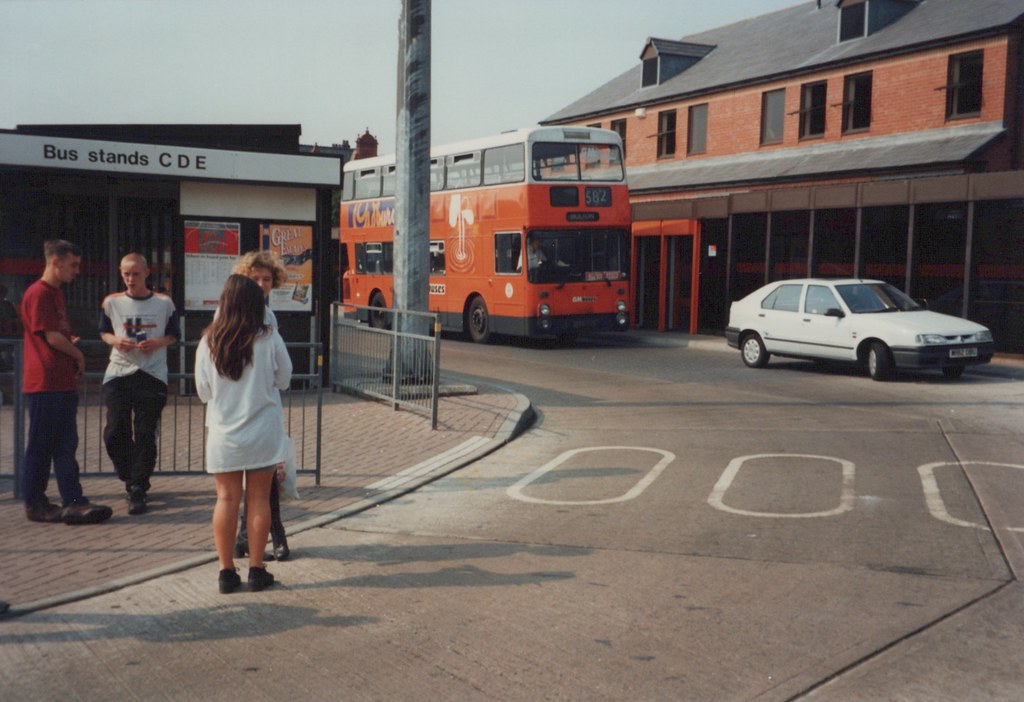 Leigh bus station August 22nd 1995 David Moth Flickr