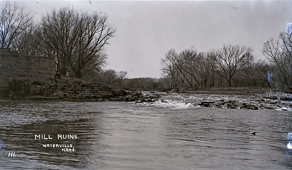 Waterville, Kansas mill ruins BR Museum Flickr