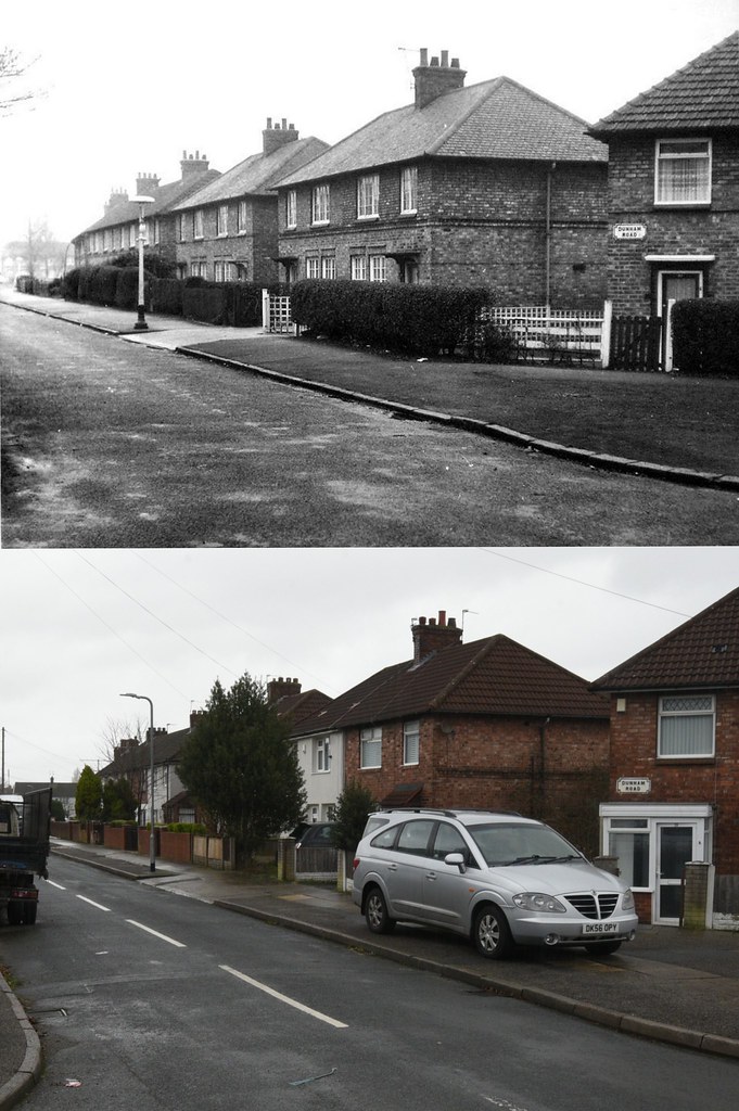 Dunham Road, Wavertree, 1972 and 2023 Keith Jones Flickr