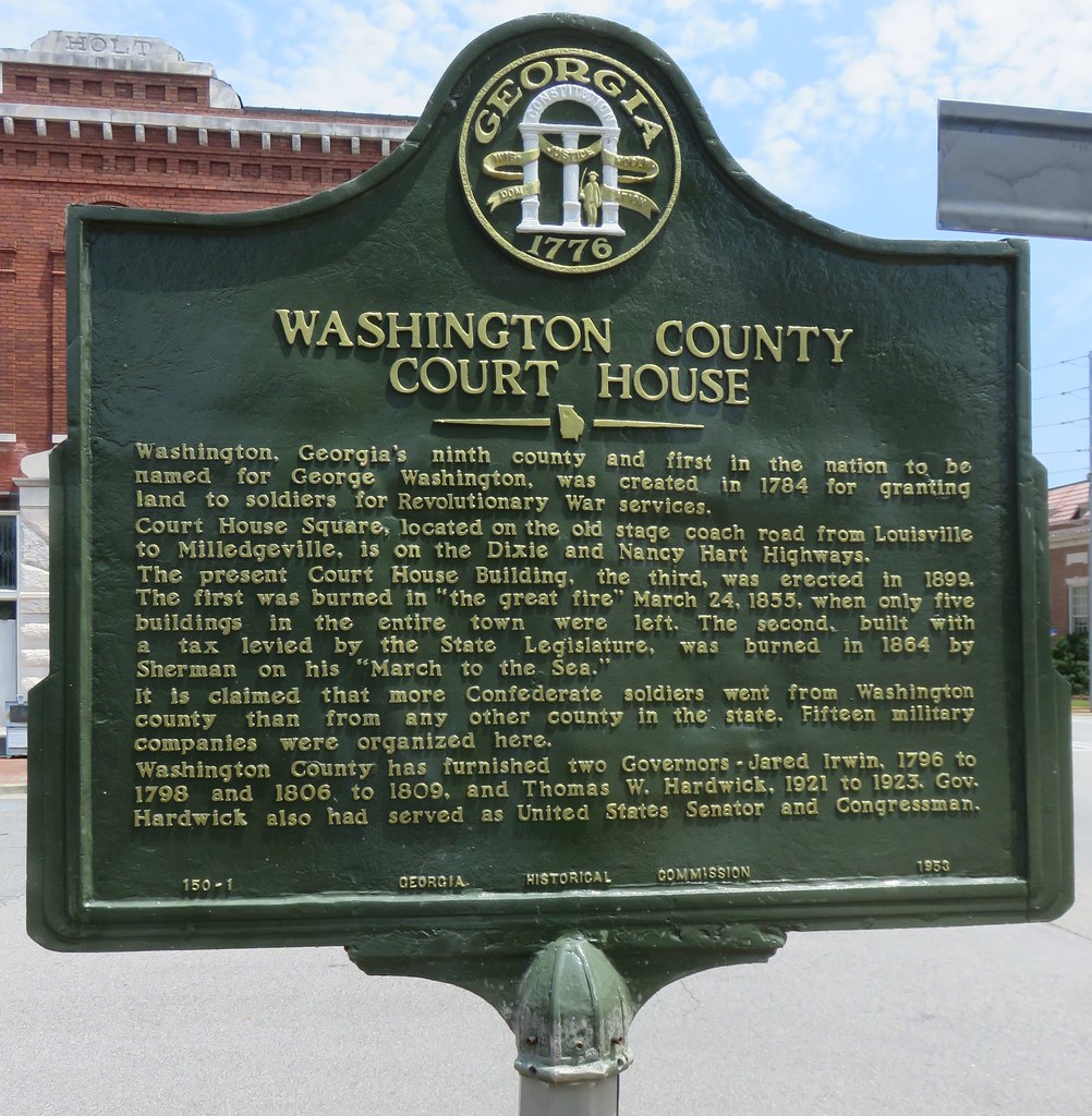 Washington County Courthouse Marker (Sandersville, Flickr