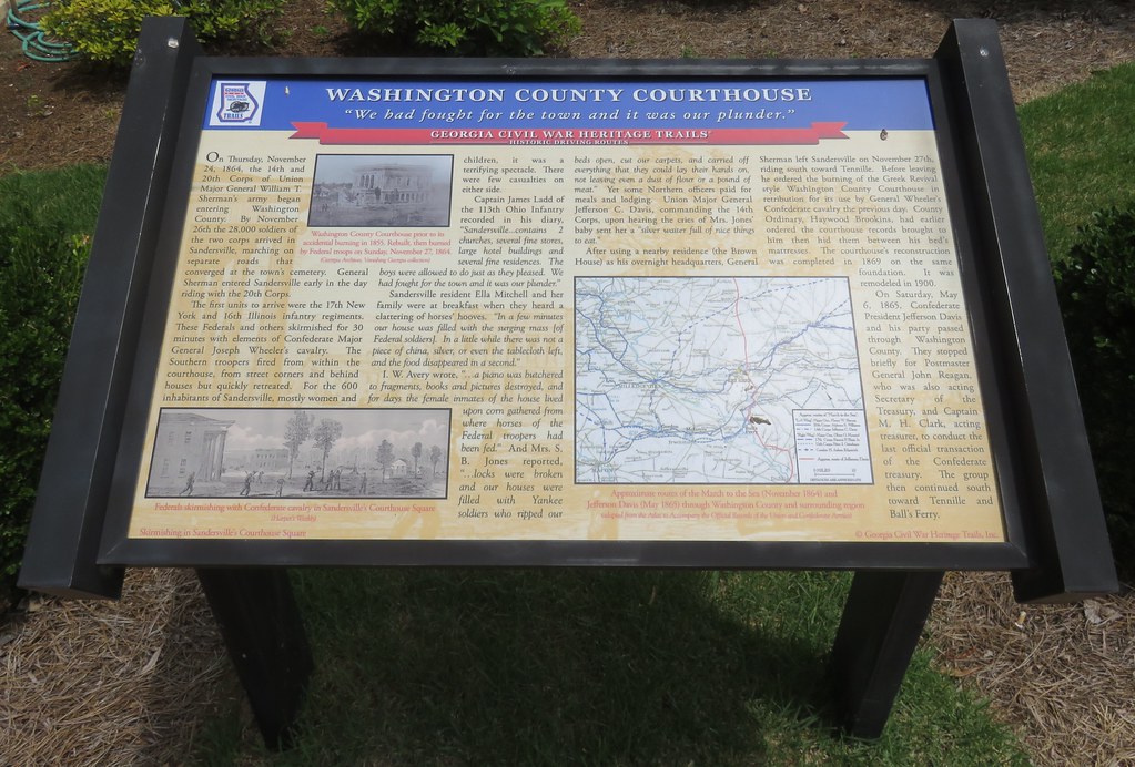 Washington County Courthouse Marker (Sandersville, Flickr