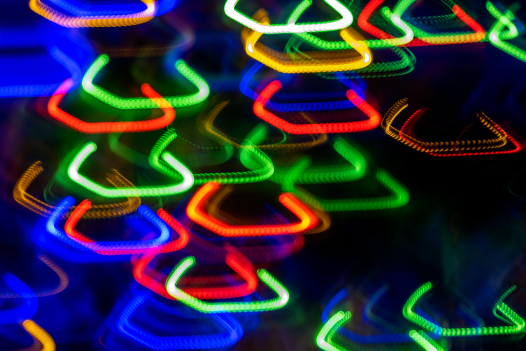 Tree lights ICM Perrysburg, OH Christmas Morning Bill Flickr