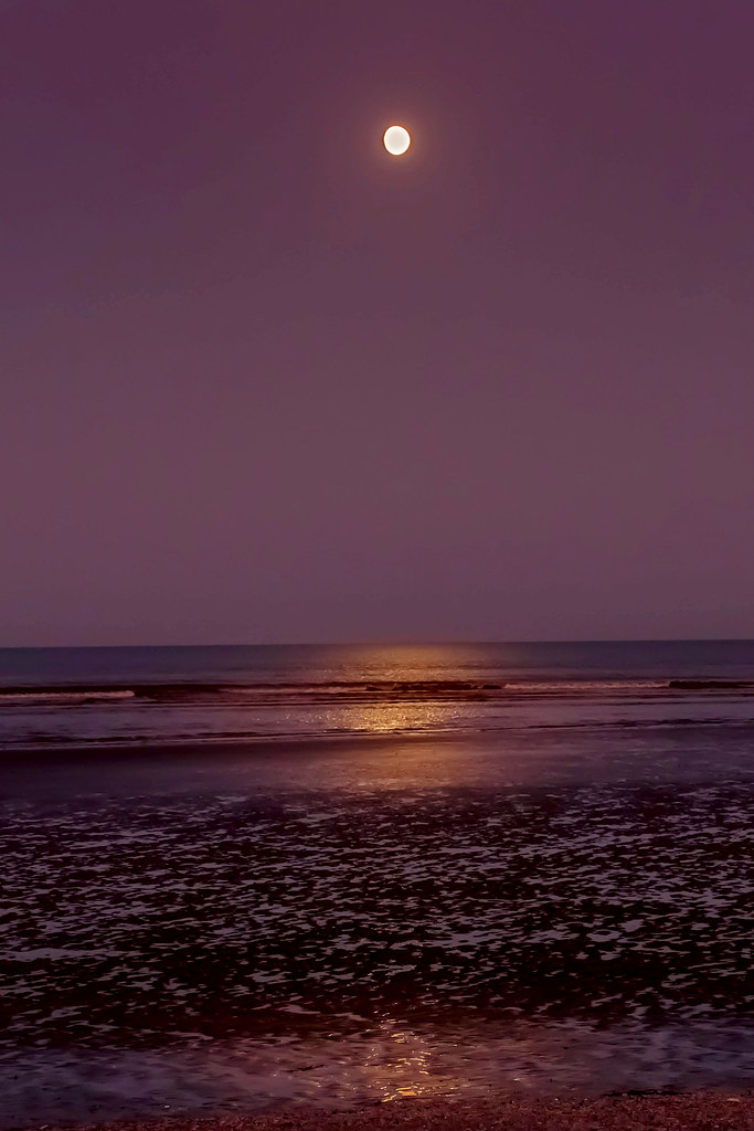 Moonrise on Laytown Beach Des Mooney Flickr