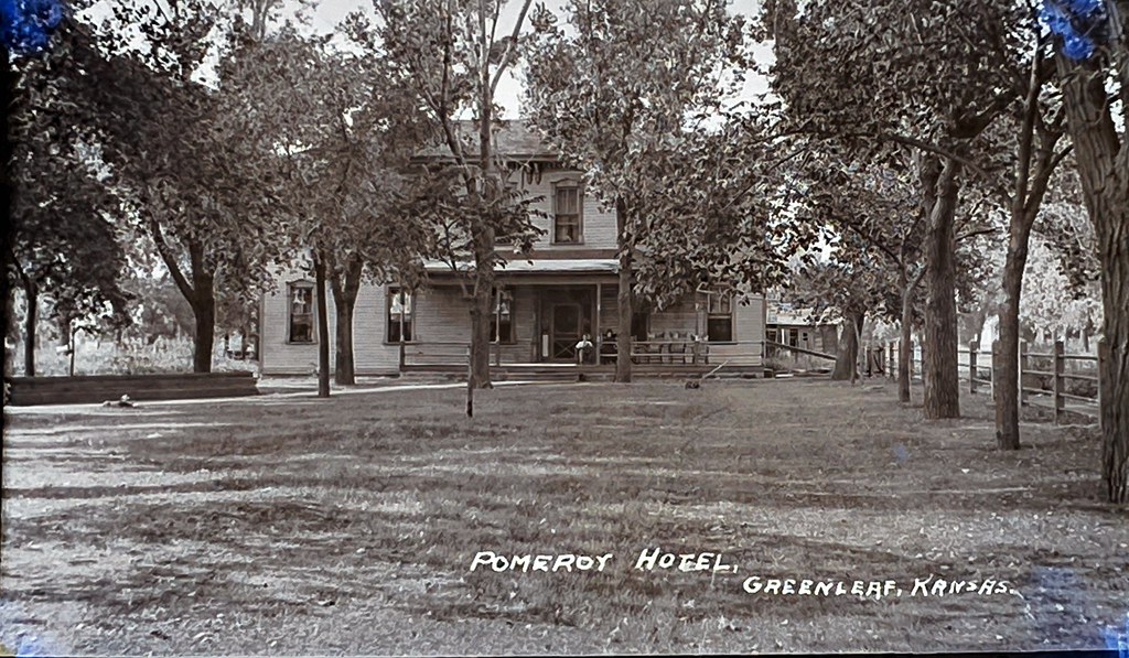 Pomeroy Hotel, Greenleaf, Kansas BR Museum Flickr