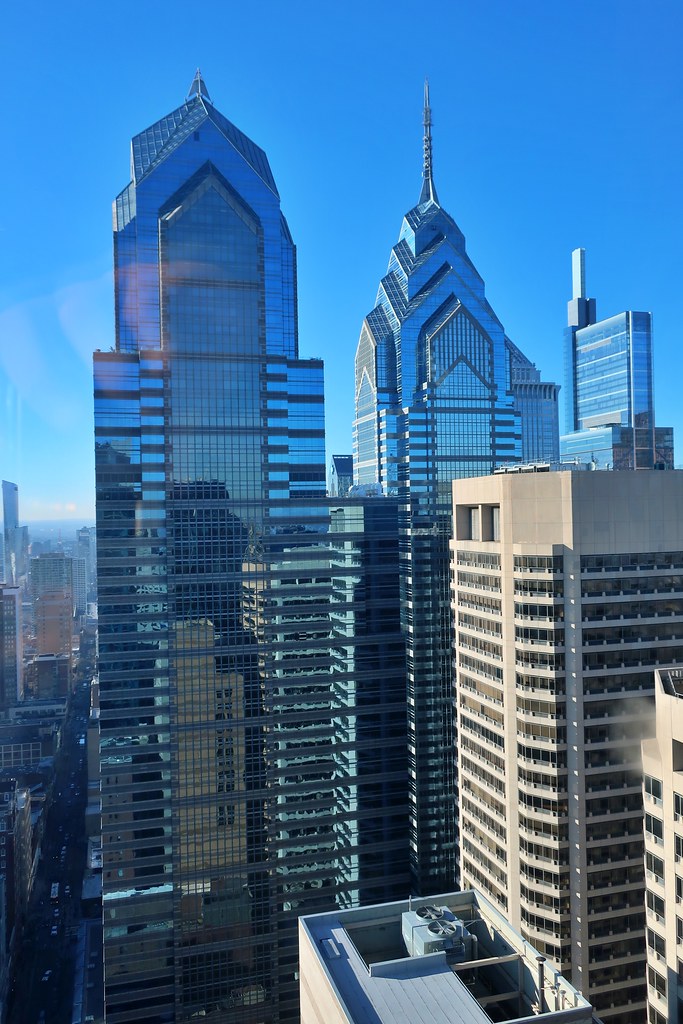 Philadelphia Center City West Skyline view from W Philadelphia a